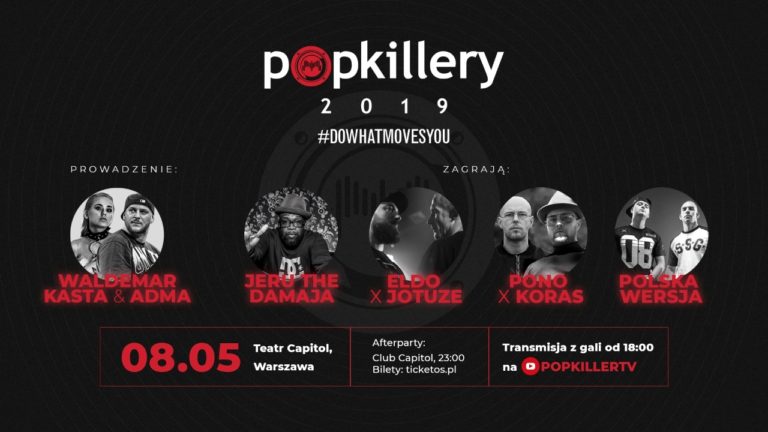 Popkillery 2019 – gala już dzisiaj! Gościem specjalnym Jeru The Damaja, patronem ZPAV