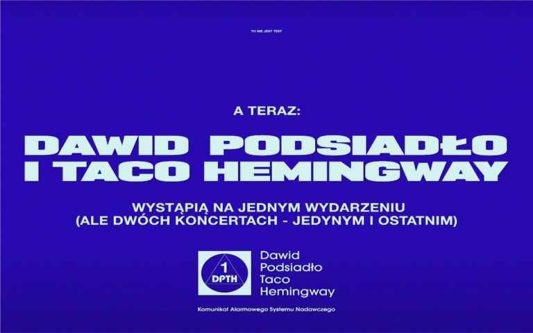 Dawid Podsiało i Taco Hemingway na wspólnym koncercie