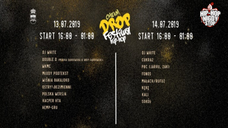 Chełm DROP Festiwal Hip Hop już w ten weekend!