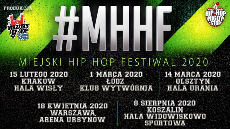 Nowy koncept #MHHF Miejski Hip Hop Festiwal z czołówką polskiej sceny